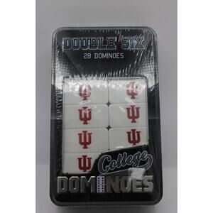 NEW Indiana University Double Six Collector Edition College Dominoes Set - 28 PC